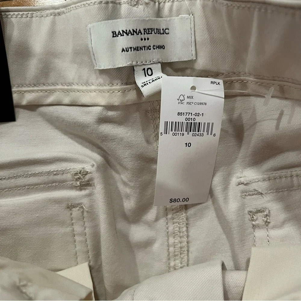 Banana Republic Authentic Chino Girlfriend Pant Cream IT#BR10 - Picture 14 of 15